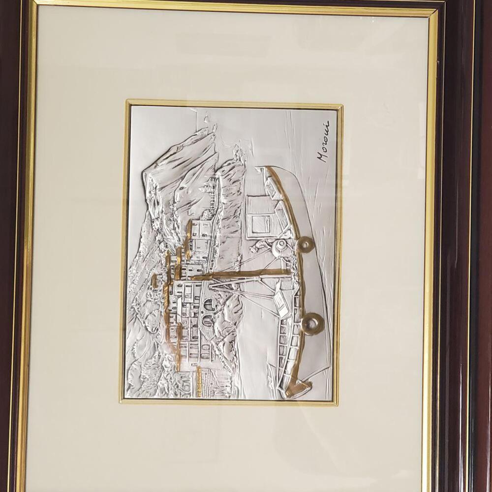 Moroni Signed Sterling Silver Engraving 20/250 Framed Italian Silver Art - Picture 2 of 10